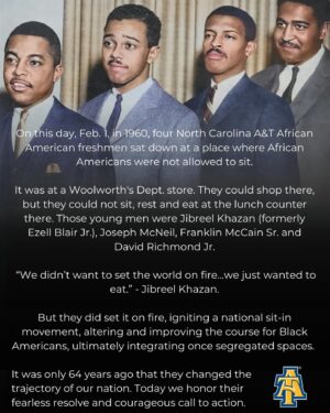 Bakari Sellers Instagram - 4 students from @ncatsuaggies ignited the South and launched a movement. Learn our shared History.