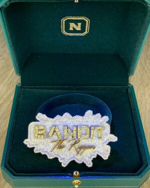 Bandit The Rapper Instagram - Thank you @netcarat for my custom diamond pendant 🙏 💎 

#Diamond #jewelry #custom #pendant  #BanditTheRapper #netcarat