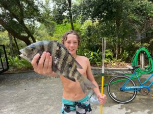 Banks Repeta Instagram - Spearfishing makes me happy.  I caught my own dinner last night.  #lovewhereyoulive #spearfishing #fish #waterlife #intracoastal #intracoastalwaterway #openwaterswimming #saltlife