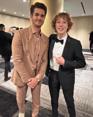 Banks Repeta Instagram - Ran in to this guy at critics choice tonight.  #andrewgarfield #criticschoice #actor#awesome #fun #banksrepeta