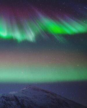 Bára Vávrová Instagram - Never felt very skilled when it comes to northern lights photography as I always need a lot of time to prepare and think about my pictures, so I almost always end up stressing and before I find a good composition, the show is mostly over. I really respect the photographers who are good at that. This particular night in Kattfjord I gave up after a few shots and just stared at the sky, which is something I rarely do, when the lights are good, but it was sooo good and after a long time I was able to feel the deep fascination and gratitude that I can experience this again. Later I found at least this shot of nice layers, one of the attempts to capture the beauty, saving it here, as a little memory of a special night. 

#tromsø #northernlights #auroraborealis #kattfjord #arctic #landscape #aurora #earthpix #winter