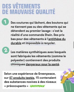 Barbara Cabrita Instagram - Pour ceux qui doutent encore 😏
Et qu’on ne vienne pas me dire que c’est une question de budget, c’est une question de prise de conscience, de la gravité de la situation tant humaine qu’écologique, que des industries comme celles-ci existent et se développent encore. 
Il a des tonnes d’alternatives pour les petites bourses. 
Bisous cœur 💓 

@vakitamedia @sheinfrance_ @sheinofficial  @shein_japan #shein #boycott