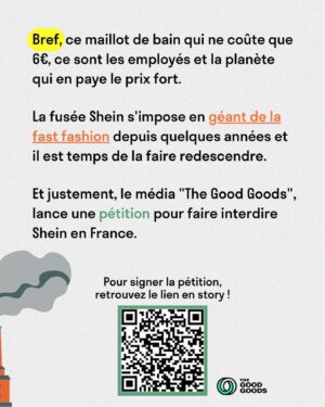 Barbara Cabrita Instagram - Pour ceux qui doutent encore 😏
Et qu’on ne vienne pas me dire que c’est une question de budget, c’est une question de prise de conscience, de la gravité de la situation tant humaine qu’écologique, que des industries comme celles-ci existent et se développent encore. 
Il a des tonnes d’alternatives pour les petites bourses. 
Bisous cœur 💓 

@vakitamedia @sheinfrance_ @sheinofficial  @shein_japan #shein #boycott