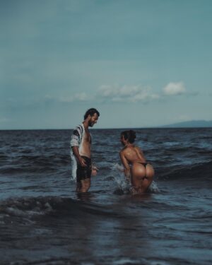 Barbora Zavadilová Instagram - Lovely couple shooting at blacksand beach Bali. Great afternoon with these friendly people. One of my most favourite, responsible and pro models from Prague. And we did it in Bali 🤩🤩🙏 Thanks a lot for your time  and nice shots guys 🤍