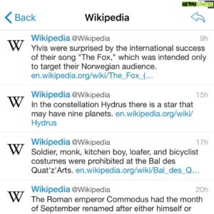Bård Ylvisåker Instagram - @wikipedia presents important events in the history of mankind.