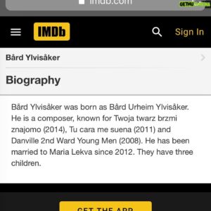 Bård Ylvisåker Instagram - Wherever the IMDb headquarters may reside, I think it’s safe to assume weed is legal there.
