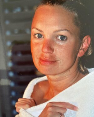 Barret Swatek Instagram - Twenty year old picture AJ Langer @bluecartwheels took of me right after my first ever surf 🌊 🏄🏼‍♀️