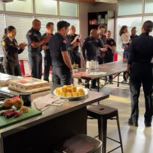 Barrett Doss Instagram - It was an incredible privilege to be able to speak these words on my last day, in my last moments as Vic, Victoria, Hughie, Hughes. To the cast, crew, and fans of @station19- I meant every word of it. Saying goodbye is so incredibly difficult, and processing the end of this experience has been harder than I thought. Thank you to all who have loved, appreciated, understood, and been moved by Station 19 and by Vic. I will be forever grateful, and will never forget what Vic, 19, and all of you have given me.

#station19