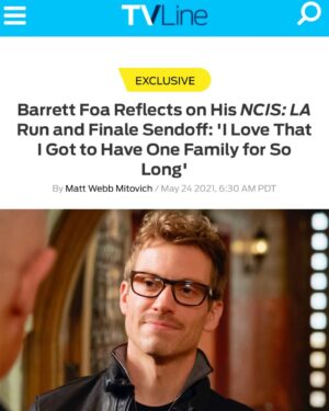 Barrett Foa Instagram - It’s the end of an era. I’m so proud of this show. The writing, the acting, the cast, the crew, the fans, and yes, my work on it. Creating and developing a gorgeously fleshed-out character like the brainy, bumbling, beta, billionaire Eric “Bulletproof” Beale over the last 12 years has been an actor’s dream.  Not many people in this world get to have this incredible privilege, and the gratitude I carry for this opportunity is difficult to express.  Thank you, CBS, and NCIS: Los Angeles for 280 fantastic episodes. Link in bio. 
.
.
.
.
.
#ncisla #ncislosangeles #ericbeale #beale #neric #lindahunt #tvline #cbs