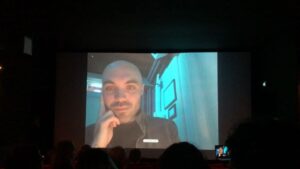 Barry Jenkins Instagram - Such a small, awesome world: in Berlin to relax and do some writing and manage to catch a screening of A GHOST STORY at @wolfkinogang with none other than THE @davidpatricklowery himself checking in via Skype! Just as lovely as always, both the film and the guy. And such GRACE: the man answered questions for a solid hour despite being deep in post on his new joint. MUCH respect!