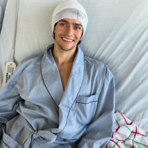 Barton Cowperthwaite Instagram - Just got home from My craniotomy, @nyulangone doctors are saying that it was an incredibly successful operation. New phase of the process is starting now! 1)diagnosis 2)surgery 3)recovery LFG FAM, We will know more when the molecular pathology comes back in a couple weeks! #easyasonetwothree #bestthanksgivingever #grateful #totalresection #holeinone thank you from the bottom of my heart for the love and support. I really do love you all right back 🫰🏼