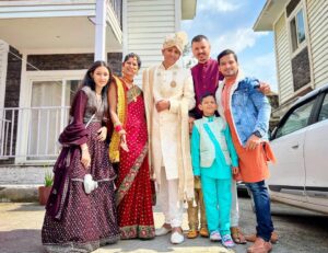 Basant Bhatt Instagram - Many many congratulations to my beloved newly wedded brother @pwn_joshi and Ganga for the beginning of this beautiful journey together. God bless you both with immense happiness and prosperity ✨ #pawanganga24