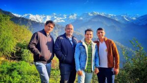 Basant Bhatt Instagram - Him means snow/ice and Aalay means home/place. Well I am having this beautiful view from my Aalay Uttarakhand. 🥰