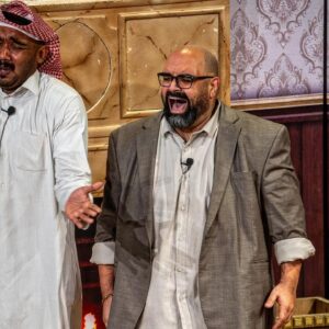 Bashar Al-Jazzaf Instagram - الف الحمدلله دائما و ابدا .. رحلة جميله كانت و ستظل ذكرياتها موجوده بالقلب و الحمدلله على نجاح مسرحية جريمة في العاصمه .. شكرا اخوي البطل مبارك المانع ، شكرا للاستاذ الفنان اشرف عبدالباقي ، شكرا لاخوي العبقري محمد الحملي ، شكرا لكل اخواني اللي شاركتهم المسرح طوال فترة العروض و استمتعنا مع الجمهور الجميل و الداعم الأول و شكرا لكل الضيوف و الفنانين من جميع دول الخليج اللي حضرو و استمتعو بالعرض .. شكرا لكل طاقم العمل من منظمين و اداريين و خلف الكواليس و اداره مسرحية و اداره انتاج و مهندسين الديكور و الازياء .. و مساعدين مخرج و هندسه كنترول و اضاءه و مصمم البوستر و مصمم اللوقو .. شكرا لكم جميعا بحجم السماء و اكبر .. و القادم اجمل و افضل بإذن الله .. نلتقي قريبا على خير 🌹🤍❤️🌹🤍❤️