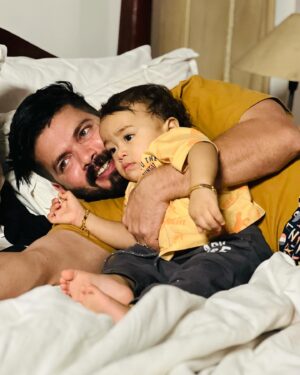 Basheer Bashi Instagram - To my little one on his special day 😍 Happy 1st Birthday EbruUu Mwaaahhh 😘🥳 @muhammad_ebran_basheer ❤️