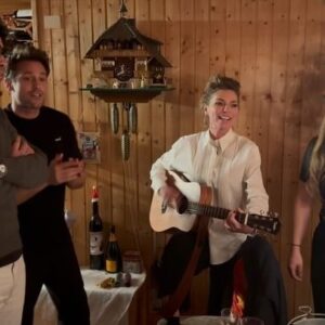 Bastian Baker Instagram - A very Swiss happy new year from @itsmaryne @shaniatwain @noahveraguth and me ❤️ Let’s make 2024 another wonderful year!! Filmed by @fred_thiebaud