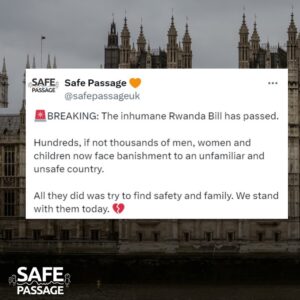 Beatie Edney Instagram - This is so so awful. The Rwanda bill has passed. It was judged unlawful and the Tory government wouldn’t let it go. Of course they’ve spent billions. Rwanda isn’t considered a safe country and anyway we shouldn’t be doing this. I am ashamed. We all should be ashamed.