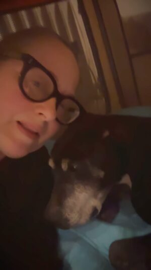 Beatie Edney Instagram - #pupdate Millie’s night time  regime. Today we went to the vet and Millie is now 10.9 kg. We’ve decided to put her on home cooked chicken and rice, for a week, to settle her stomach. She had some of her toenails cut and an injection to help her arthritis. The vet said she was lovely. People have been very kind saying how amazing I was to take Millie in, but I have to thank my good friend @julietcowan1 - who rescued Millie in the first place. She found her late at night abandoned in our local park. Tomorrow Millie is officially mine.