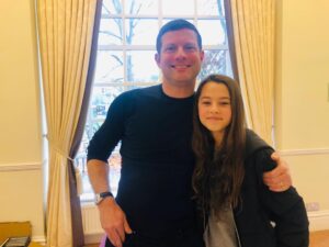 Beau Gadsdon Instagram - On the countdown to Christmas! Great to meet you Dermot!@radioleary @thexfactor