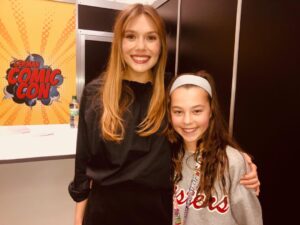 Beau Gadsdon Instagram - Loving the new Avengers Endgame - with Lizzie Olsen in Dortmund Germany last week x 

@elizabetholsenofficial 
@avengers