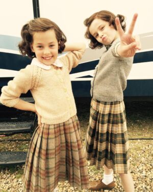 Beau Gadsdon Instagram - Remembering The Crown series 1- Young Princess Margaret and Elizabeth! And a real Royal Wedding on Saturday!! 

@thecrownnetflix