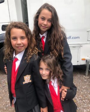 Beau Gadsdon Instagram - Looking forward to watching Quiz mini series on Easter Monday ITV 9pm, filmed last summer with my sisters - hope everyone is keeping safe ❤️