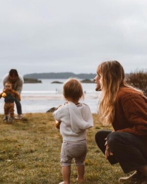Beau Garrett Instagram - The first place I came to in tofino. The beach where I first met my love. My everyday run. My every sunset pit stop. My child’s first dip. My loves first home. How I cherish this magical place. How we will always call this home.