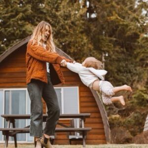 Beau Garrett Instagram - The first place I came to in tofino. The beach where I first met my love. My everyday run. My every sunset pit stop. My child’s first dip. My loves first home. How I cherish this magical place. How we will always call this home.
