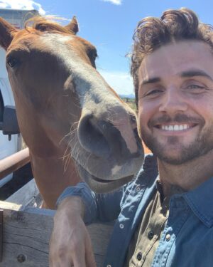 Beau Mirchoff Instagram - Some BTS! If you guys haven’t checked out #ride yet you’re missing out! Also, the last photo is what I look like post nap and pre meal. Watch ride on  @peacock and tell me what you like about it:) Okay byeeeee