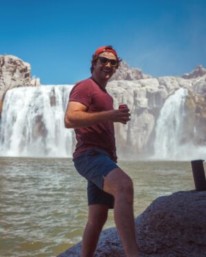 Beau Mirchoff Instagram - We kayaked up this river and then I found the holy grail wedged between two rocks: these sweet, sweet shades.