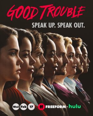 Beau Mirchoff Instagram - You can’t tell by our faces but we’re really excited for this new season! Speak up. Speak out. @GoodTrouble Season 3 premieres Wednesday, February 17th at 10p/9c on @Freeform, next day on Hulu. #GoodTrouble