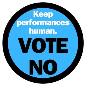 Bekka Prewitt Instagram - Recommend VOTING NO to AI replacing human actors & using our previous work, even our auditions, to train our AI replacements. And No to not owning our own digital identity! And No to not getting streaming residuals! 
•
🙏🏻 @chuckslavindotcom @peterjangofficial for gfxs 
•
#LevelUpMyContract #SAGAFTRAstrong #SAGAFTRA #SAGAFTRAstrike #united #standunited #Power2Performers #actors #writers #Solidarity #Strike #Hollywood #unions #acting #film #TV #television #unions #videogames  #movies #AI #residuals #streamers #studios #contracts #hollywood
