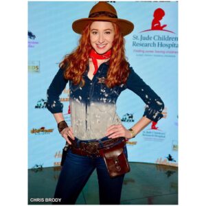 Bekka Prewitt Instagram - What’d ya say to me partner?! 😉 Happy Halloween! 👻🎃
•
Halloween Hotness 2023
@briansikoff almost doubled what he raised last year for @stjude! 👏 
📸: @ichrisbrody 🙏🏻 for these shots!
halloween-hotness.com
•
#halloweenhotness #stjude #redhead #ginger #stjudesheroes #hollywood #madametussauds #halloween #redcarpet #residentevil #residentevilvillage #voactor #belaslittleones #beladimitrescu #mocap #pcap #bekkaprewitt #cowgirls #western #tvactor #filmactor #genuinegingers #redheadmodel #redhair #redheadsofinstagram #gingersofinstagram #redheadlove #gingerlove #redheads #gingers