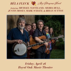 Béla Fleck Instagram - Michigan! The ticket pre-sale for My Bluegrass Heart at @royaloakmusic is live now! Use password BOWS.