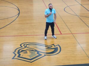 Belal Muhammad Instagram - Awesome time talking to Simmons middle school today