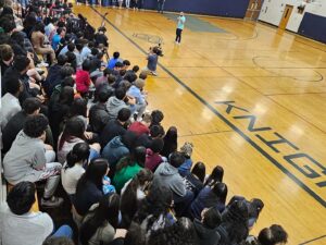 Belal Muhammad Instagram - Awesome time talking to Simmons middle school today