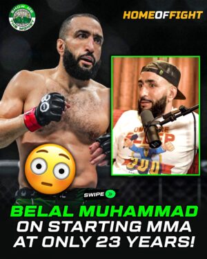 Belal Muhammad Instagram - 😳 Belal Muhammad started MMA only at 23 years of age. And while training with Khabib he got to another mental level 💪 

🎥 @showmethemoneypod - follow for more clips from the pod ⚡️
