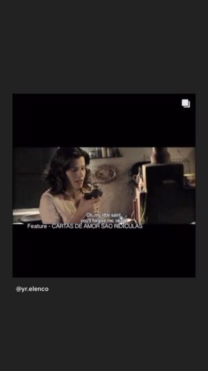 Bellatrix Serra Instagram - #tbt desse filme lindo que está disponível no @amazonbrasil 
Cartas de Amor são Ridículas
Não viu? Vai lá ver! Sem contra indicações! 🖤🎥