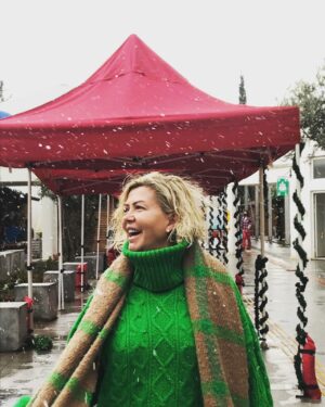 Belma Canciğer Instagram - Aaaaa Bodrum’a kar yağdı❄️☃️🎄 #bodrum