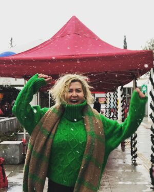 Belma Canciğer Instagram - Aaaaa Bodrum’a kar yağdı❄️☃️🎄 #bodrum