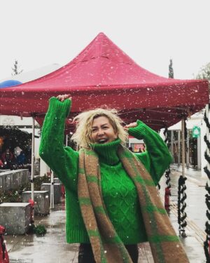 Belma Canciğer Instagram - Aaaaa Bodrum’a kar yağdı❄️☃️🎄 #bodrum