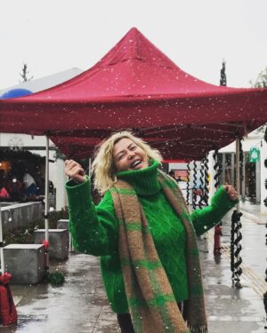 Belma Canciğer Instagram - Aaaaa Bodrum’a kar yağdı❄️☃️🎄 #bodrum