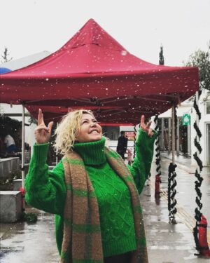 Belma Canciğer Instagram - Aaaaa Bodrum’a kar yağdı❄️☃️🎄 #bodrum