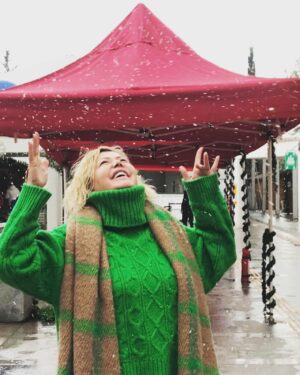 Belma Canciğer Instagram - Aaaaa Bodrum’a kar yağdı❄️☃️🎄 #bodrum