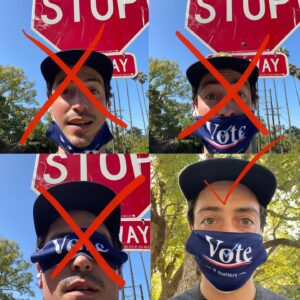 Ben Feldman Instagram - (A tutorial) If it doesn’t cover your nose *and* mouth, it’s just a costume. I challenge anti-maskers @laurenelizabethash @captdope @mark_dmckinney @nichole_bloom_sakura @nicosantos & @kaleeex to #WearAMask & post it. 
.
.

Also if you find yourself in my comments suggesting that masks (or voting) are partisan you can go ahead and smash that unfollow button.