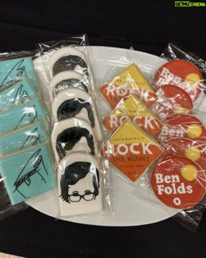 Ben Folds Instagram - Cookies at Rock the Ruins Indianapolis. Thank you those who made these, put show together and the fine audience ❤️