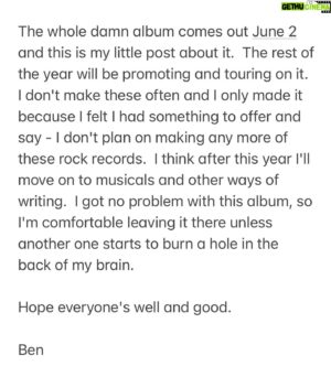Ben Folds Instagram - 