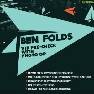 Ben Folds Instagram - Check out the VIP packages for the #PaperAirplaneRequestTour!

Visit benfolds.com/tour to learn more and to book your experience. Available in select cities.