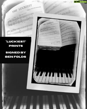 Ben Folds Instagram - Snag your "Luckiest" print signed by Ben at the link in bio. Limited number available! 

(US) order by Dec 8 to get by Christmas.
(International) order by Nov 28 to get by Christmas.

Rapid shipping options available.

#theluckiest