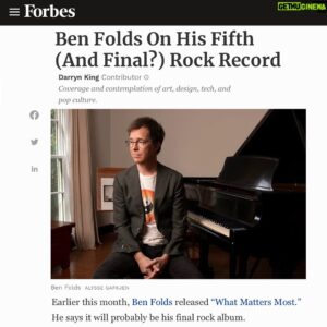 Ben Folds Instagram - Ben talks to @forbes